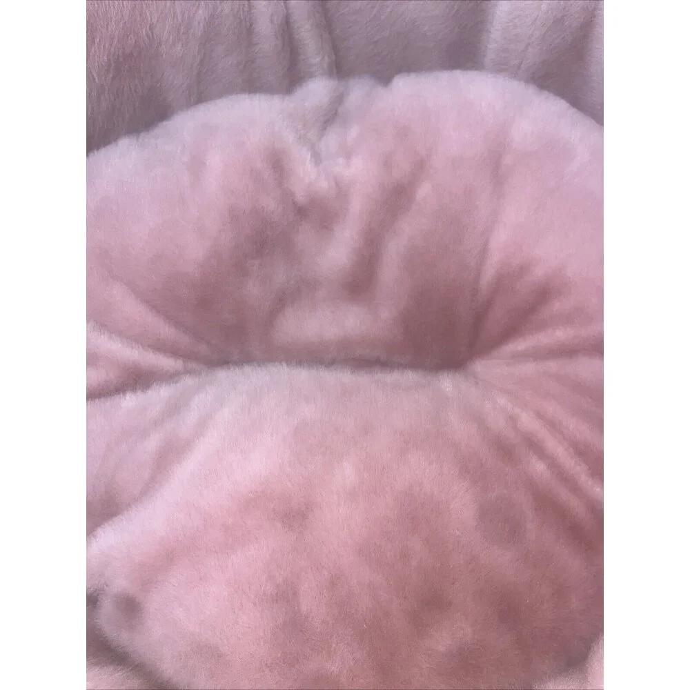 NEW NANDOG Cloud Crown Blush Pink Dog/Cat Pet Bed Barbie and Grey Plush/Mesh Bed